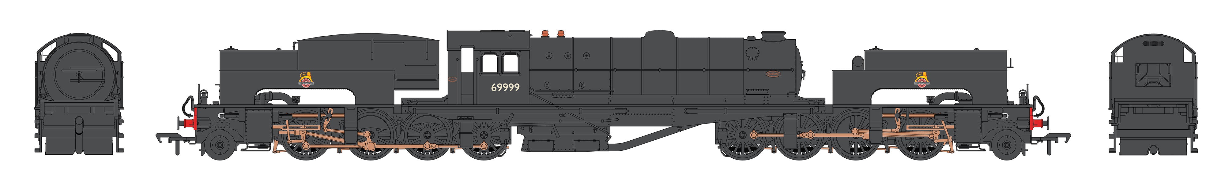 LNER U1 - BR Black (Early Emblem) - 69999 - OO Scale