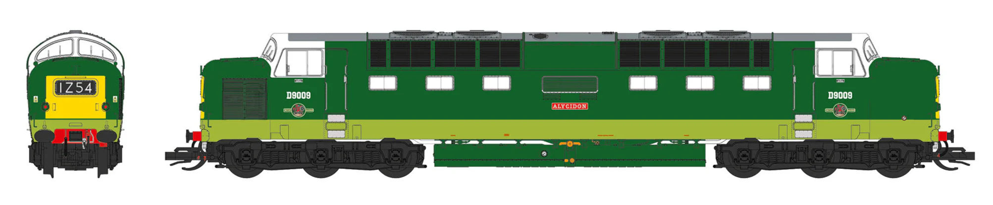 Class 55 - BR Green (Small Yellow Panels) - D9009 Alycidon - TT Scale