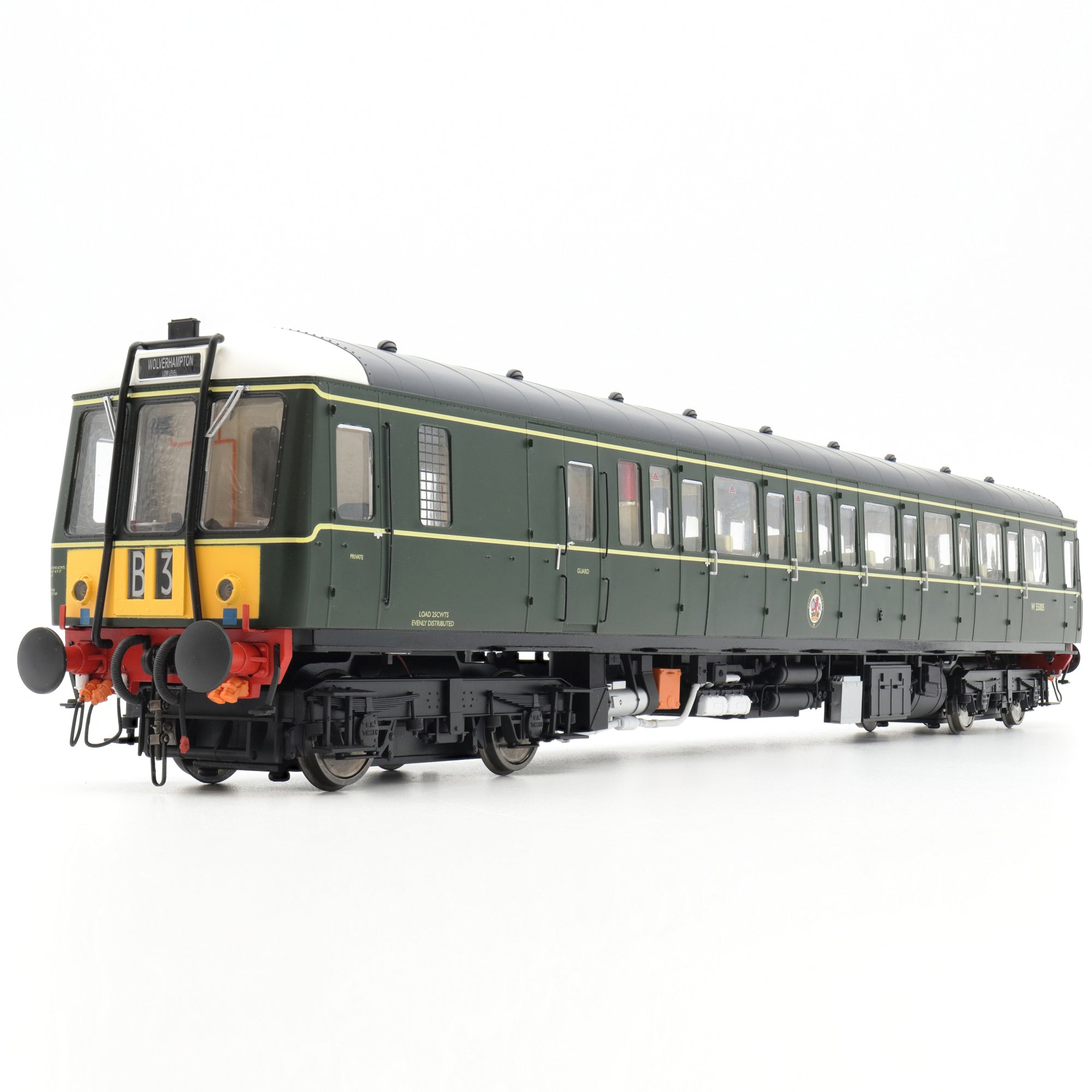 Class 122 - BR Green - W55005 - O Scale