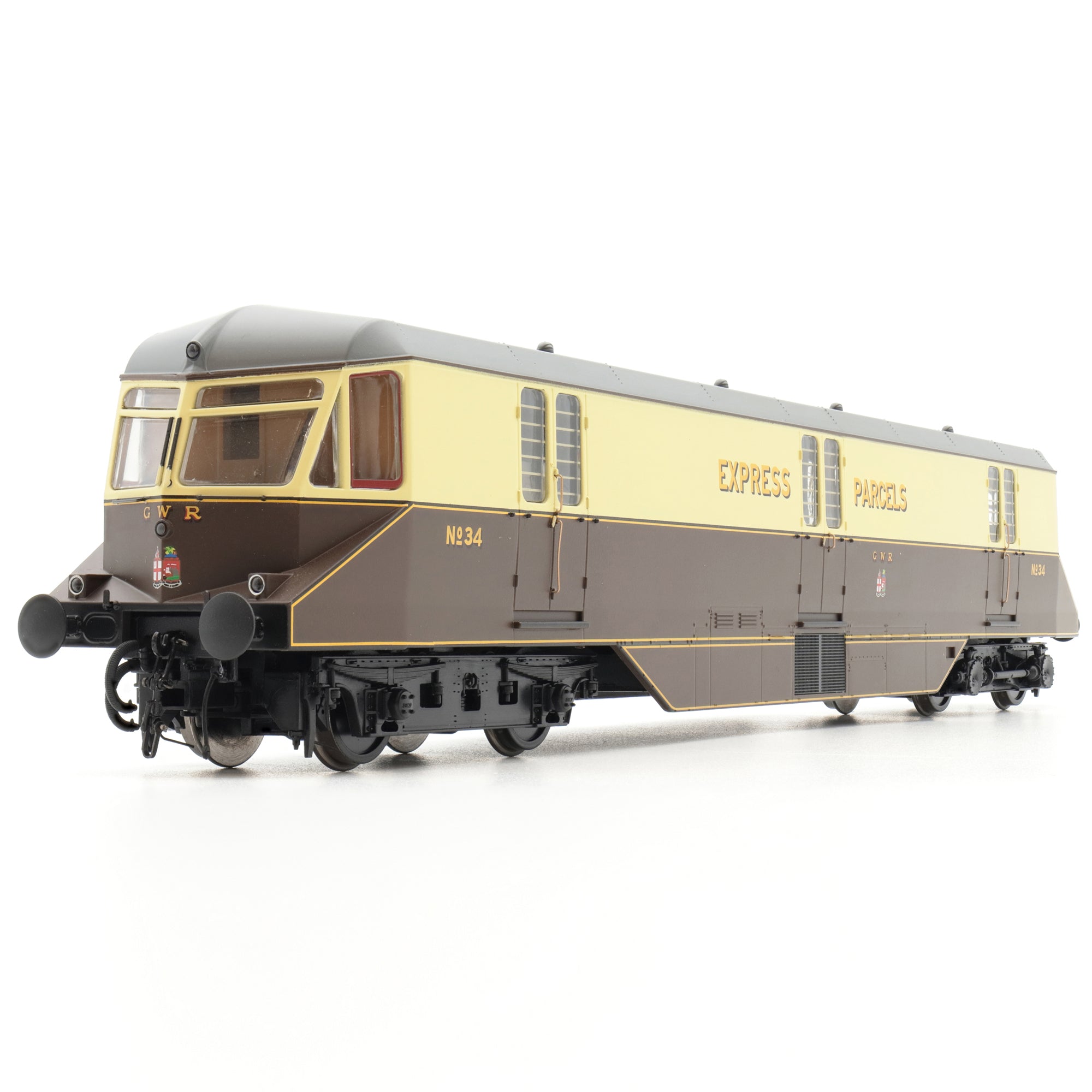 GWR AEC Railcar - GWR Chocolate/Cream - 34 - OO Scale