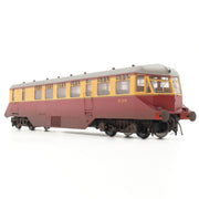 GWR AEC Railcar - BR Crimson/Cream - W20W - OO Scale - Weathered