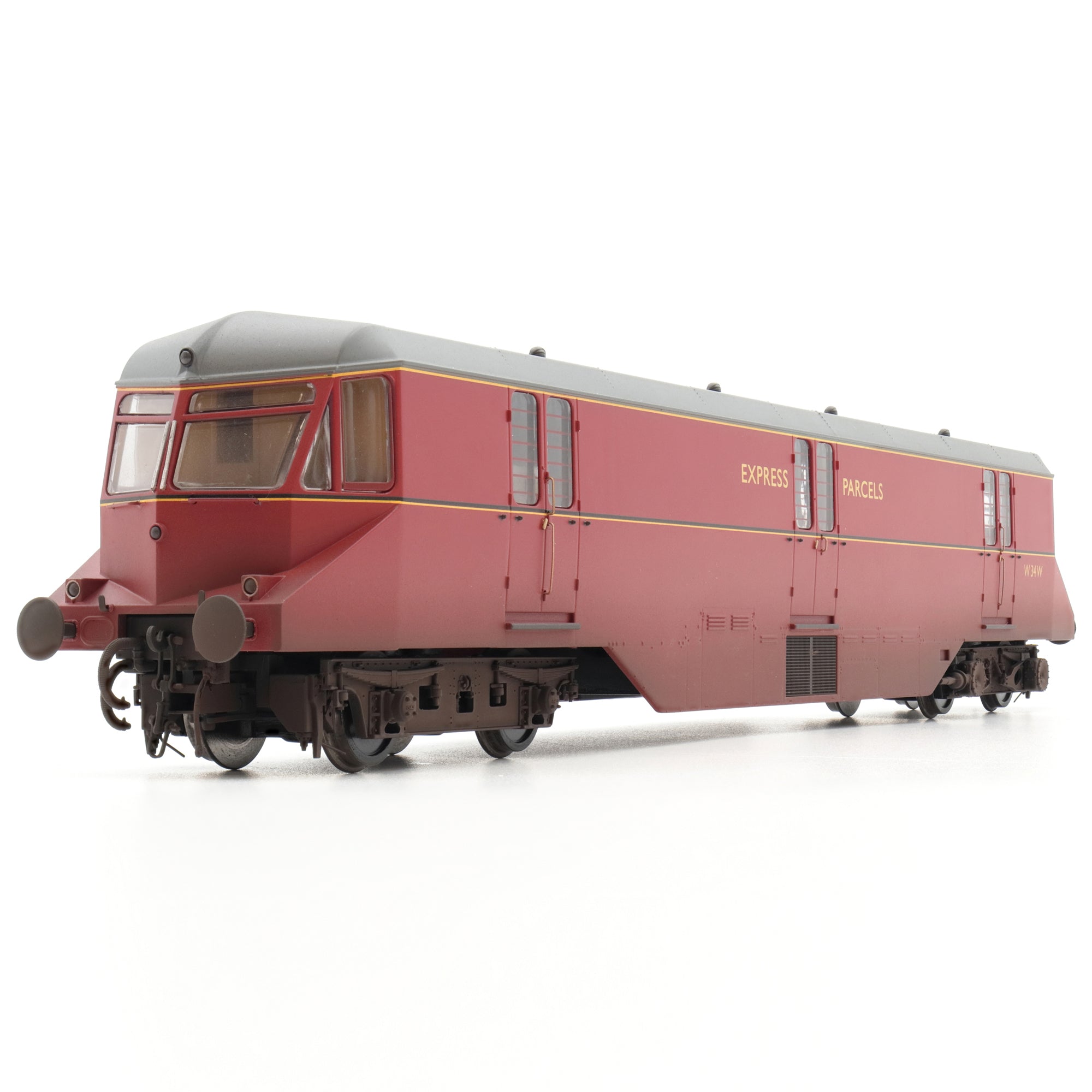 GWR AEC Railcar - BR Crimson - 34 - OO Scale - Weathered
