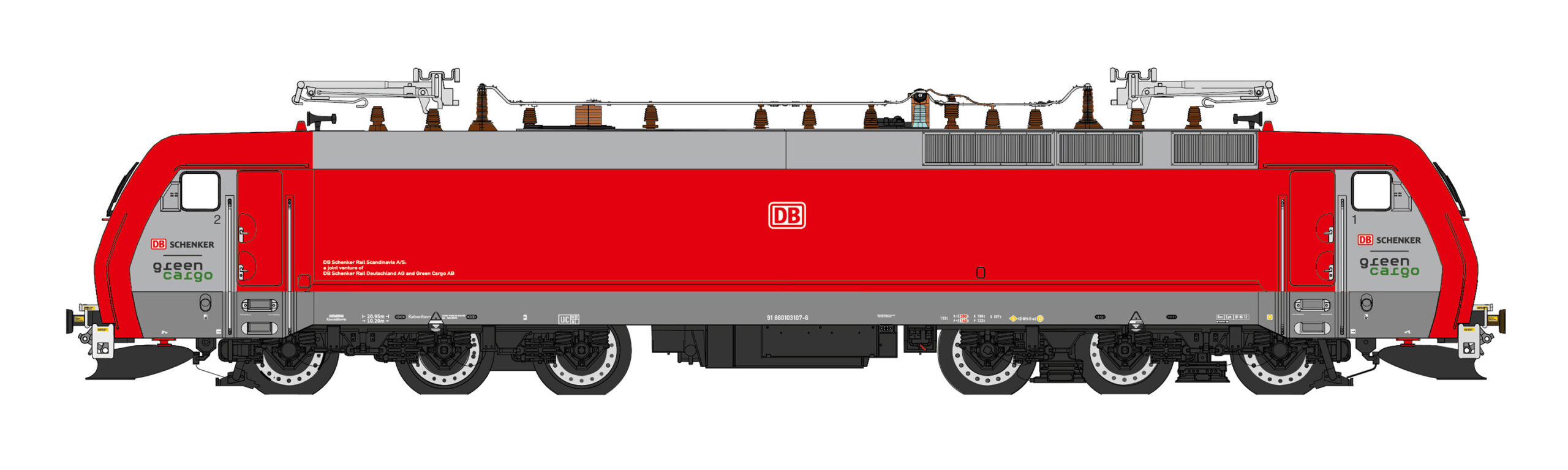 Siemens EG - DB Schenker - EG3110 - HO Scale - (AC)