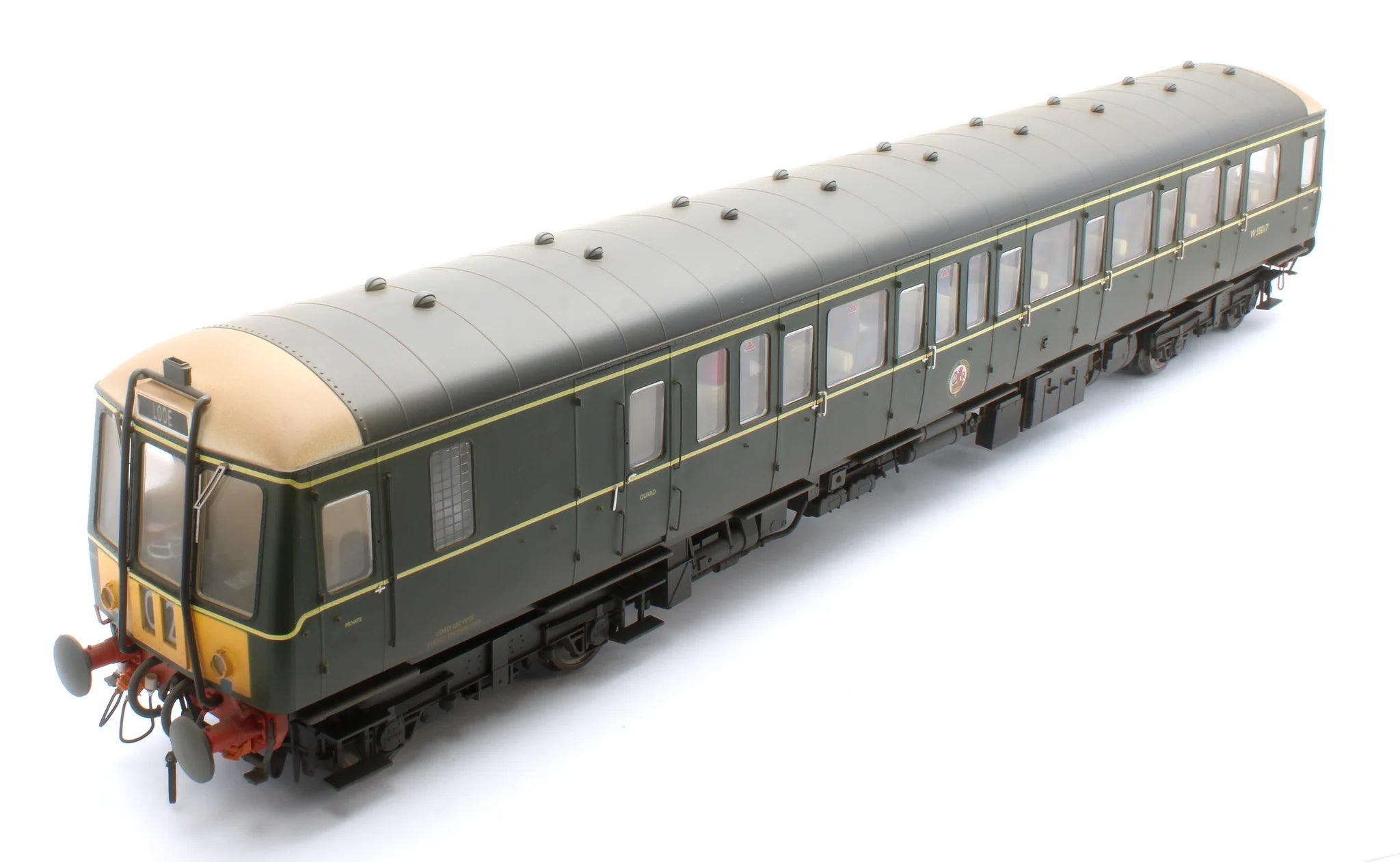 クラス122 - BRグリーン - W55017 - Oスケール - ウェザリング済み