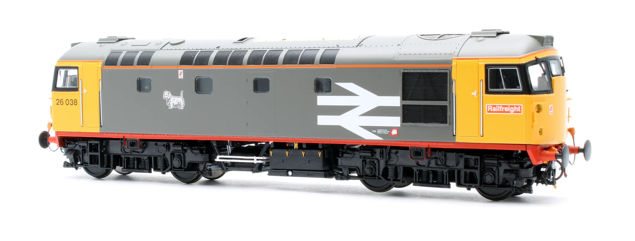 Class 26 - Railfreight Red Stripe - 26038 - OO Scale