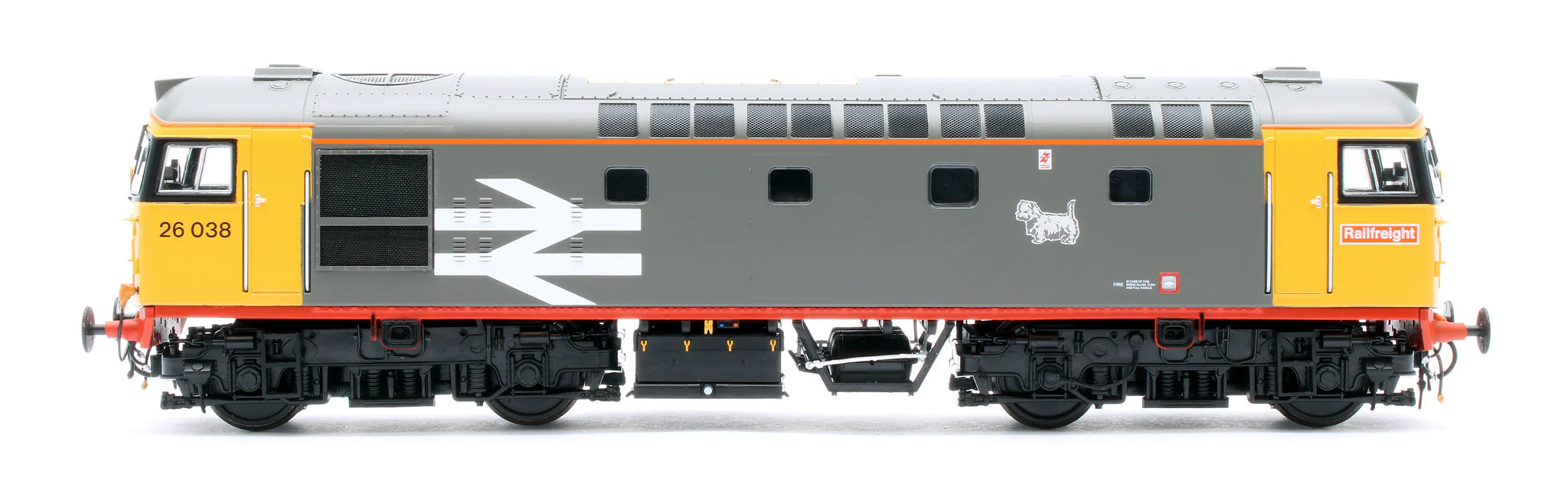 Class 26 - Railfreight Red Stripe - 26038 - OO Scale