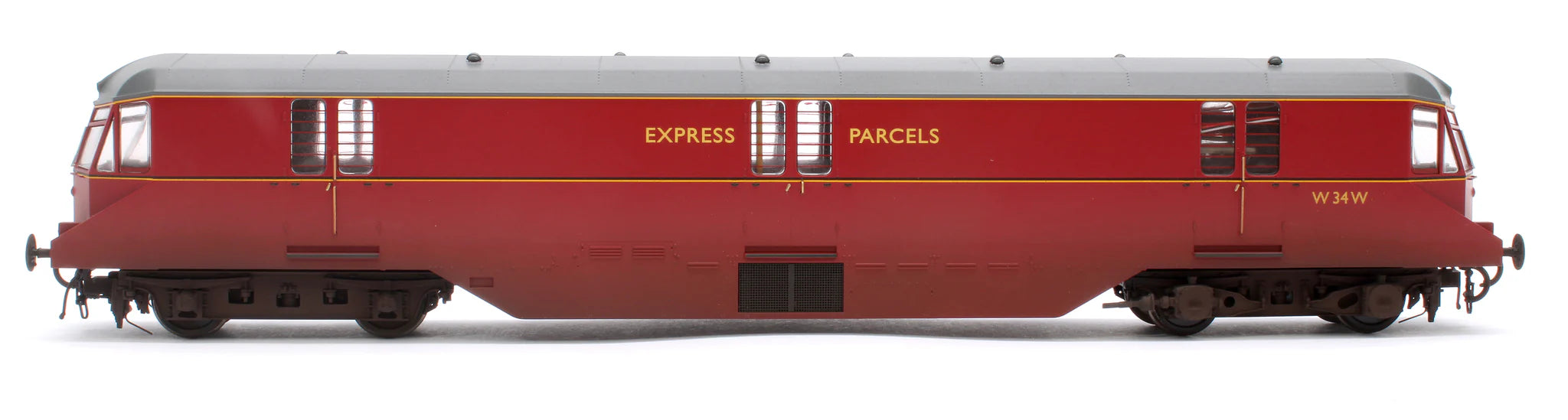 GWR AEC Railcar - BR Crimson - 34 - OO Scale - Weathered