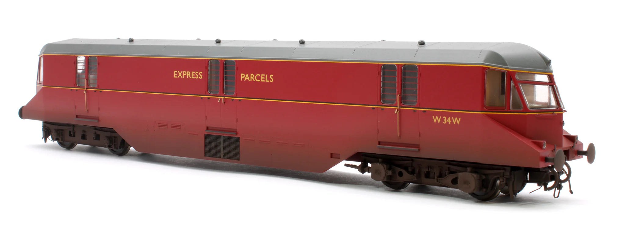 GWR AEC Railcar - BR Crimson - 34 - OO Scale - Weathered