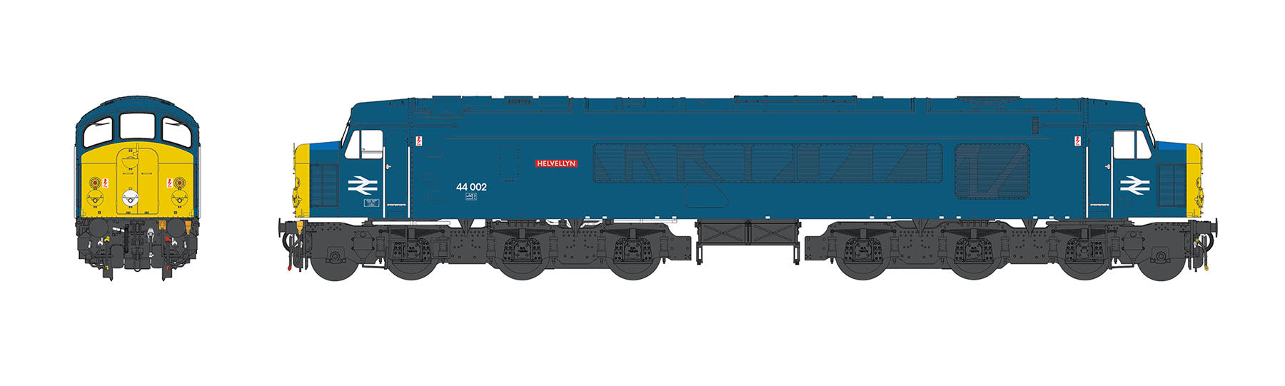 Class 44 - BR Blue - 44002 - OO Scale